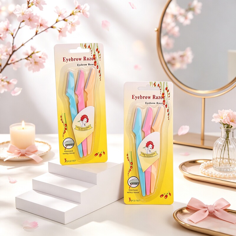 Manufacturer supplies beauty eyebrow trimming knives, foldable and convenient eyebrow razors, beauty eyebrow shavers, and portable eyebrow trimming and shaving knives for wholesale Manufacturer supplies beauty eyebrow trimming knives, foldable and convenient eyebrow razors, beauty eyebrow shavers, and portable eyebrow trimming and shaving knives for wholesale