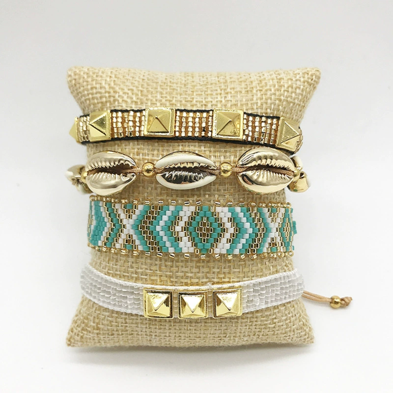 Summer geometric bracelet, beach set, boho style, simple and elegant design