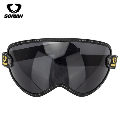 Soman Retro Motorcycle Off-Road Dəbilqə (Kaska) aksesuarları - deep-tea