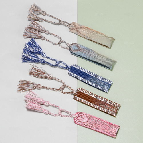 D-home Cotton Thread Embroidered Bracelet with Fringe Weaving, Women's Bohemian Alphabet Western and European-style Cord Bracelet