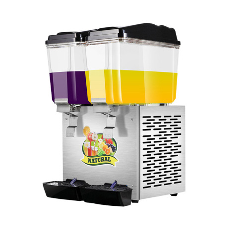 Teng Gong Commercial Cold Drink Machine, Dual-Tank/Sterling-Tank Juice Machine, Blender/Spraying Self-Service Milk Tea Machine