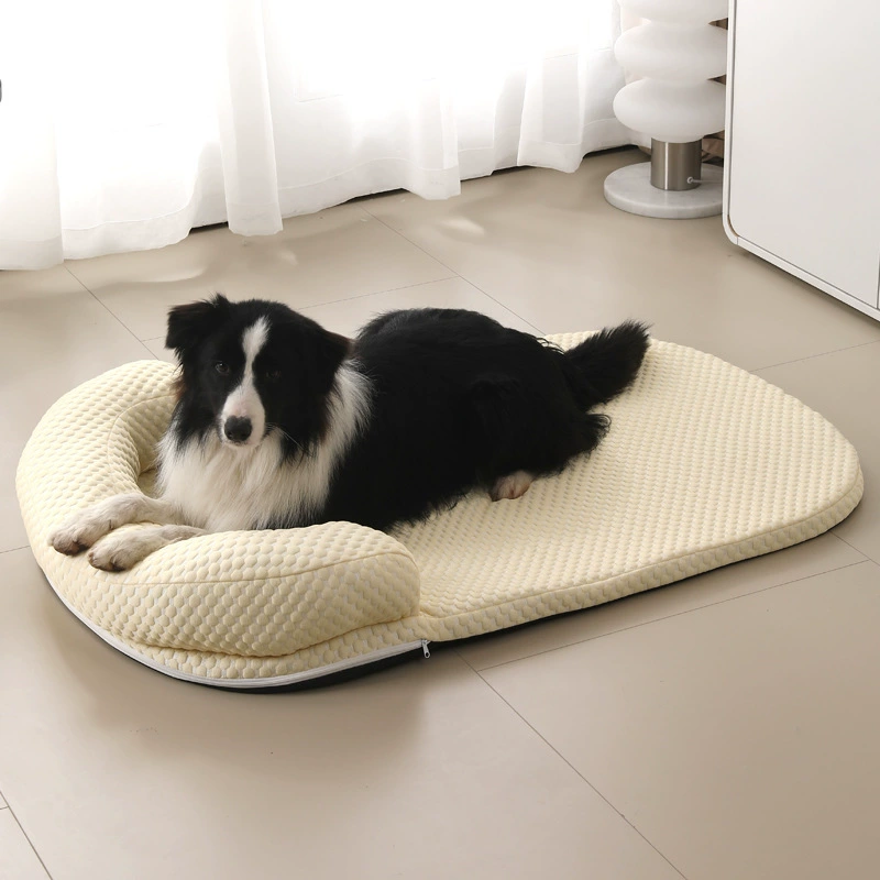 Summer Pet Cooling Cushion, Ice-Bean Fill, Breathable Dog & Cat Bed, Sizes XXS–XXL