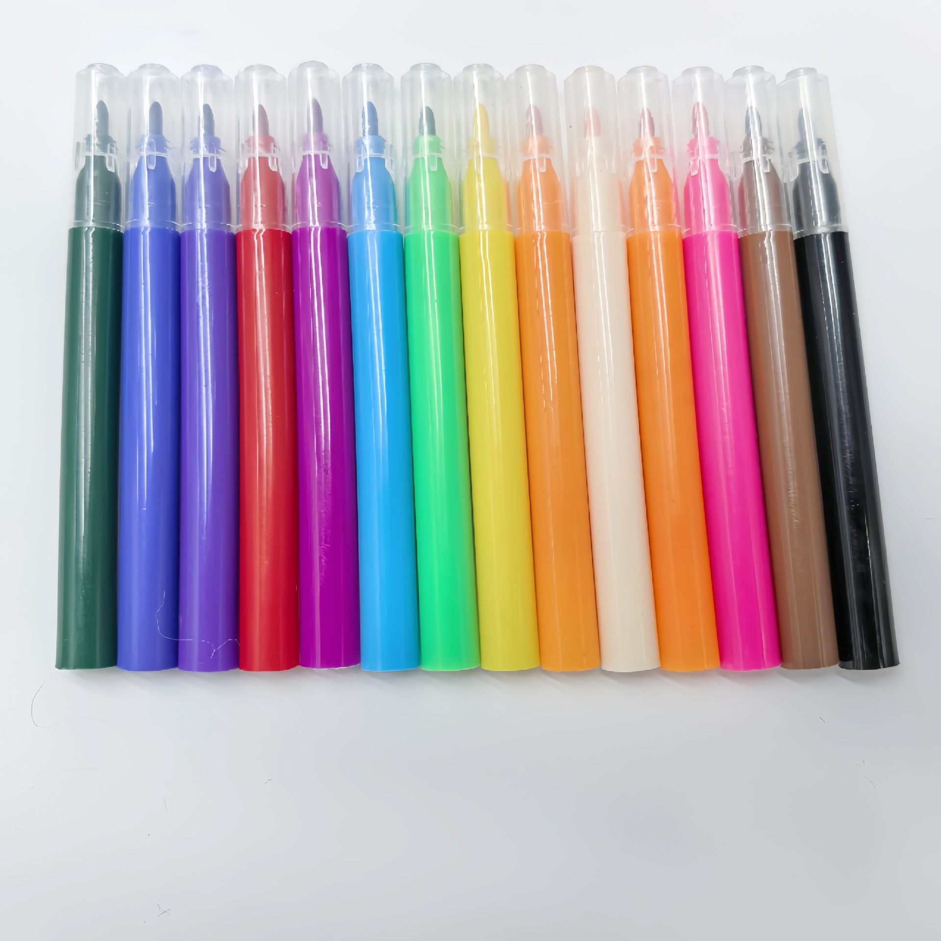 Producción al por mayor mini acuarela pincel de pintura de graffiti para niños lavable color puede fijar LOGO acuarela