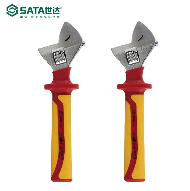 世达五金SATA VDE绝缘耐压活动扳手活口扳手活络扳手薄6寸 47101