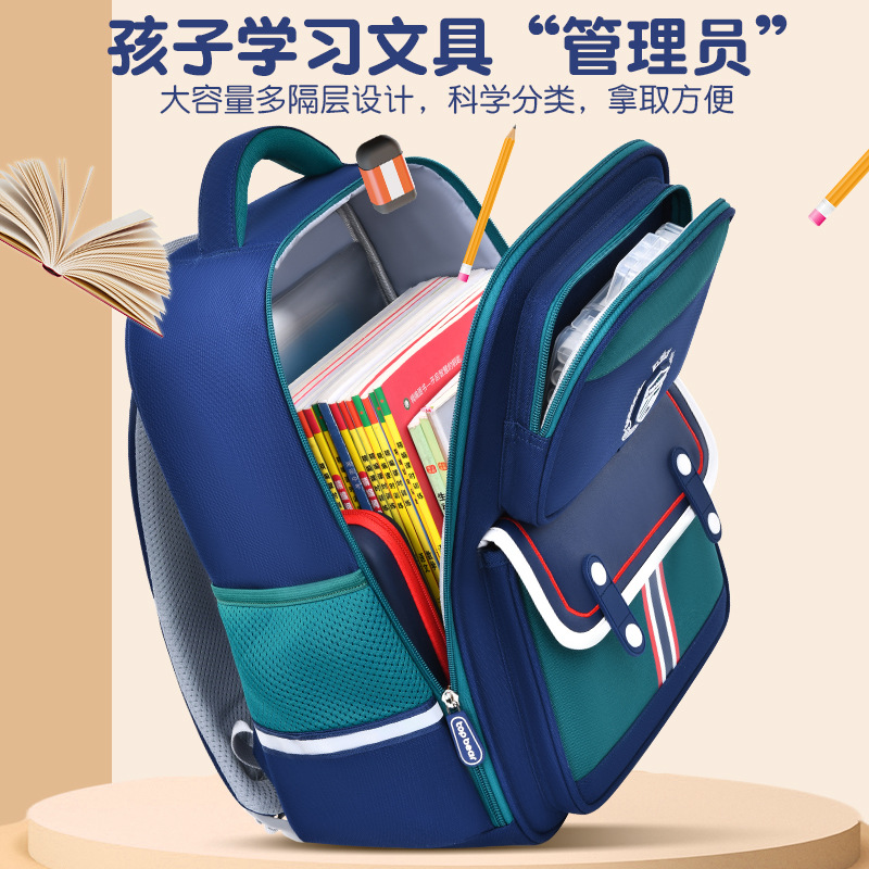 Mochilas escolares genuinas para niños de grado 1-3, niños y niñas, estilo británico, escuela primaria de cuarto, quinto y sexto grado, mochilas escolares ligeras