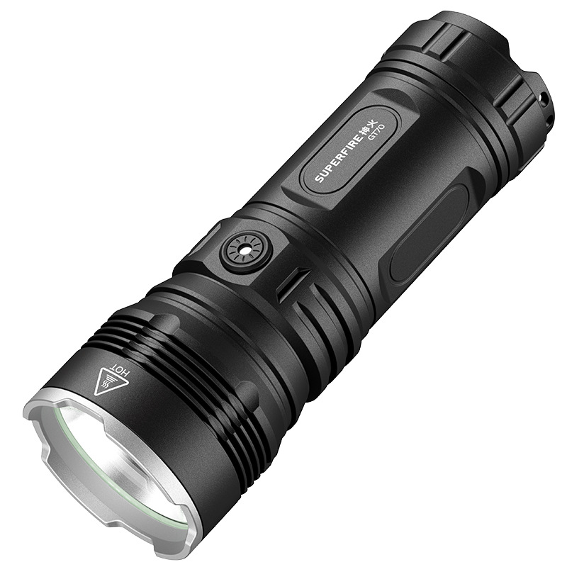 Shenhuo brillante linterna de luz fuerte para uso doméstico al aire libre larga duración de la batería linterna de aleación de aluminio portátil de alta potencia de alto lumen