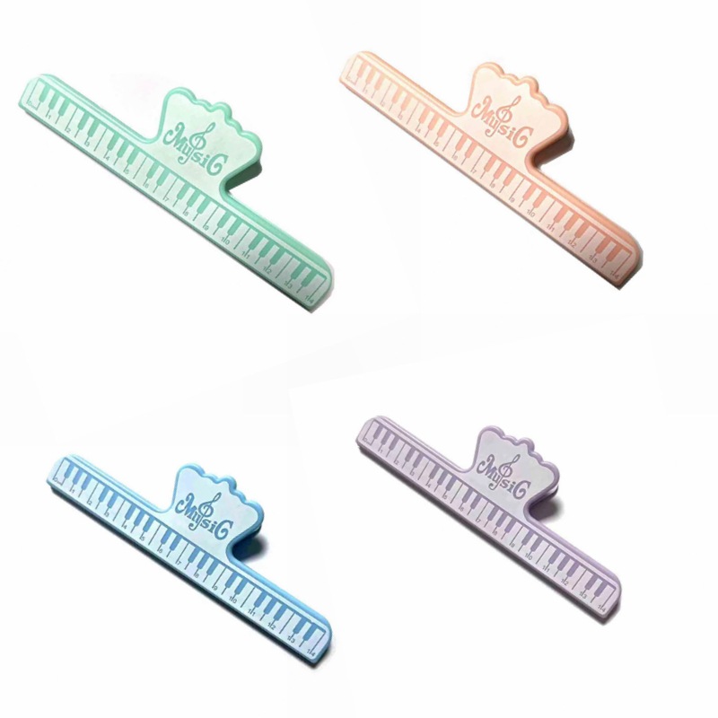 Macaron-style music score holder, creative piano note design, high-end beauty book file long clip, student music gift