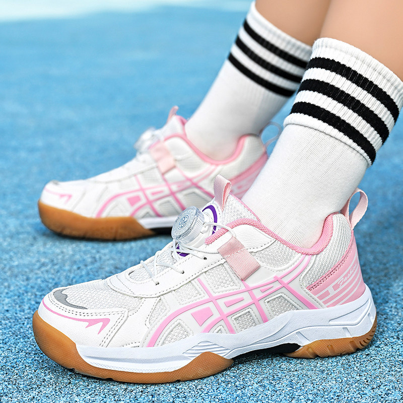 Children's badminton shoes, professional girls' sports shoes, non-slip shock-absorbing tennis training shoes for older children, boys' training shoes Children's badminton shoes, professional girls' sports shoes, non-slip shock-absorbing tennis training shoes for older children, boys' training shoes