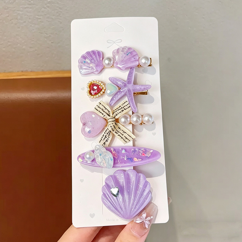 보라색 쉘 세트