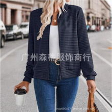 2025亚马逊独立站外贸秋冬季热销时尚休闲跨境女装美拉德欧美夹克