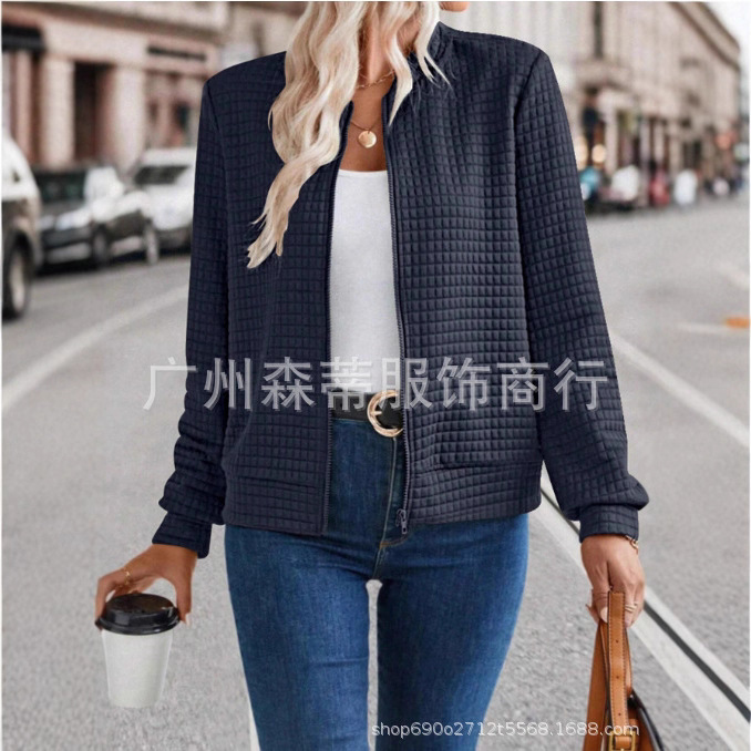 2025 Amazon Independent Site Foreign Trade Autumn and Winter Hot-Selling Fashion Casual Cross-Border Women's Clothing Melard European and American Jackets