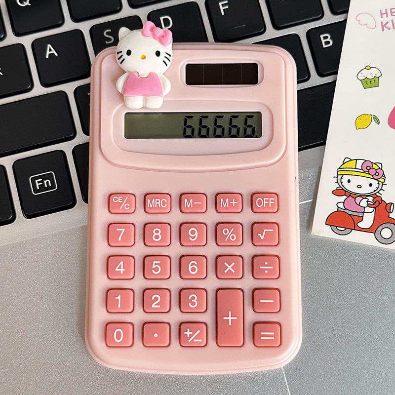 Calculadora de dibujos animados lindo creativo estudiante cultura de oficina producto de alto valor mini computadora portátil al por mayor