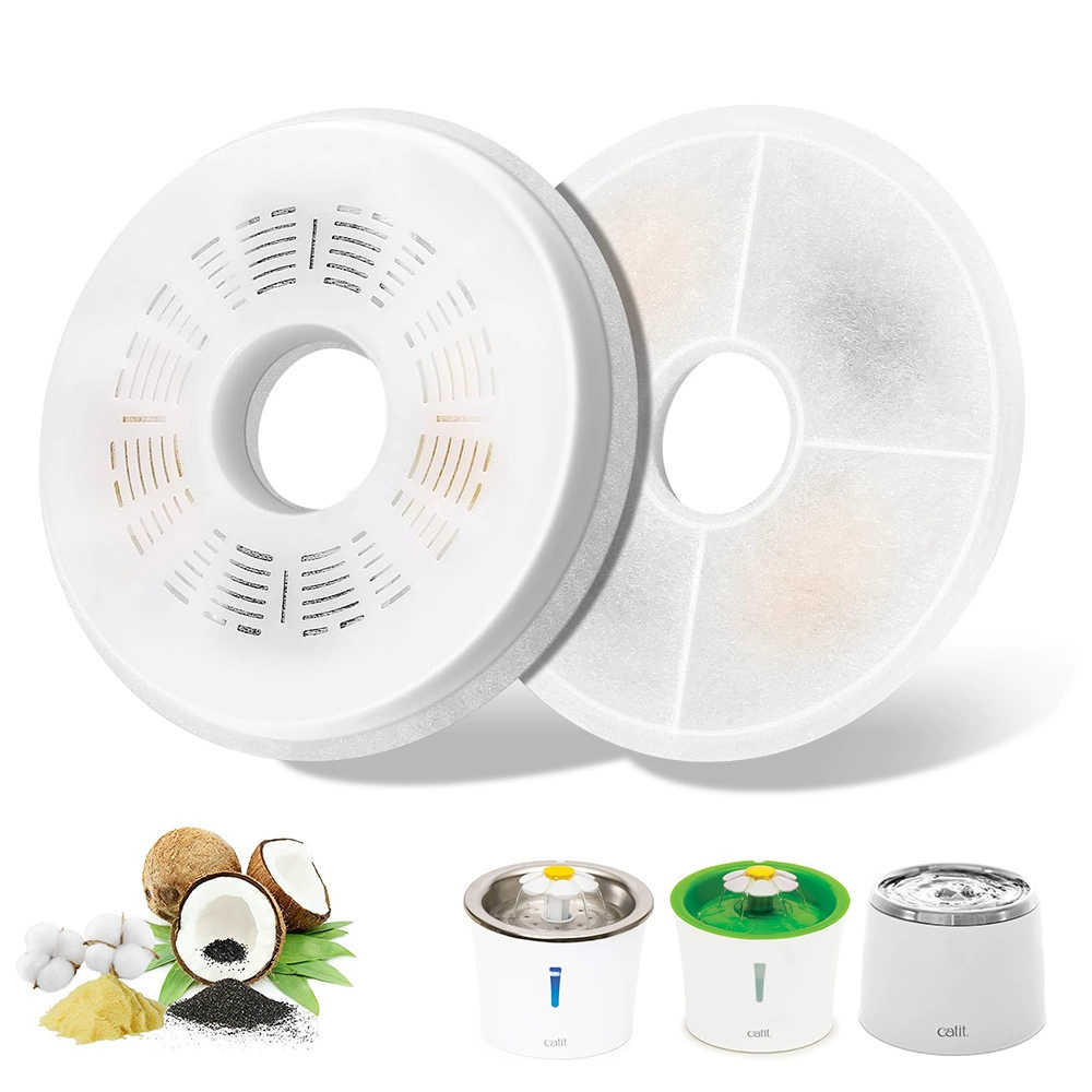 Амазонка взрывного питья для домашних животных Catit фильтр заменяет кошачий питник с активированным углем фильтр хлопок