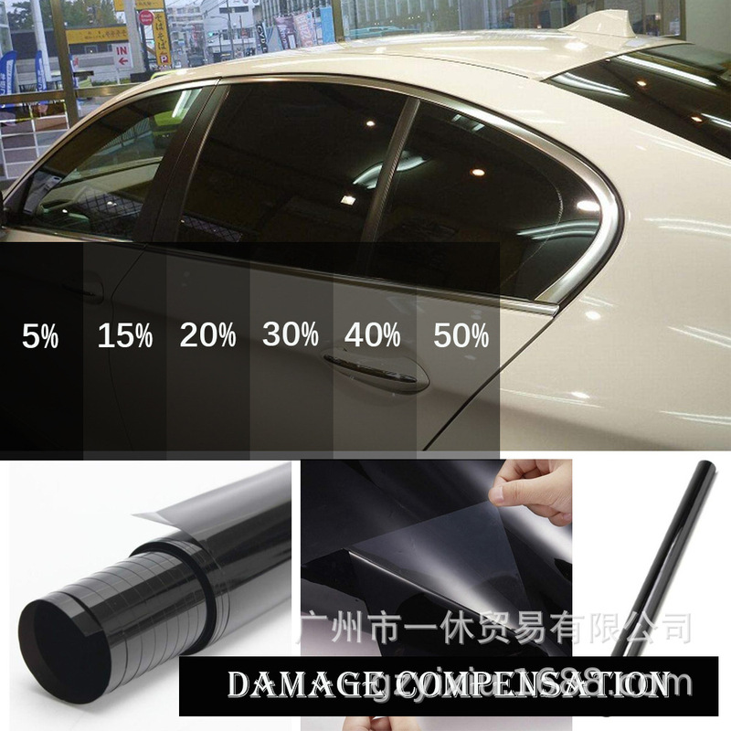 Cross-border car film window film heat insulation sunscreen explosion-proof glass film black privacy solar film wholesale factory