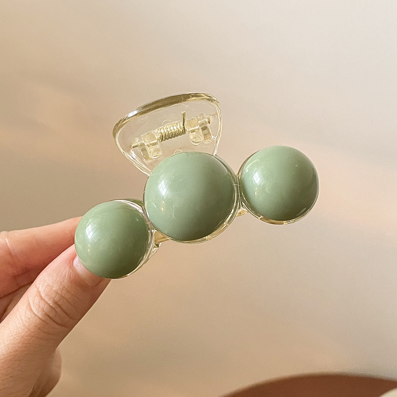 La parte posterior de la cabeza horquilla de perlas grande al por mayor pinza de metal ins pinza de tiburón sensación de alto nivel, simple, horquilla femenina