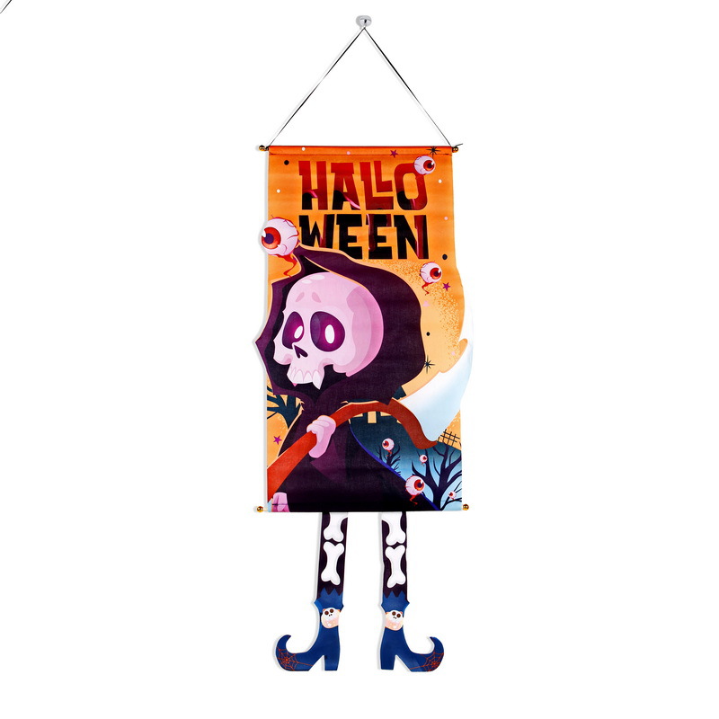 Nuevo Halloween transfronterizo banderas de tela, tiendas, eventos, bares, fiestas, banderas extrañas