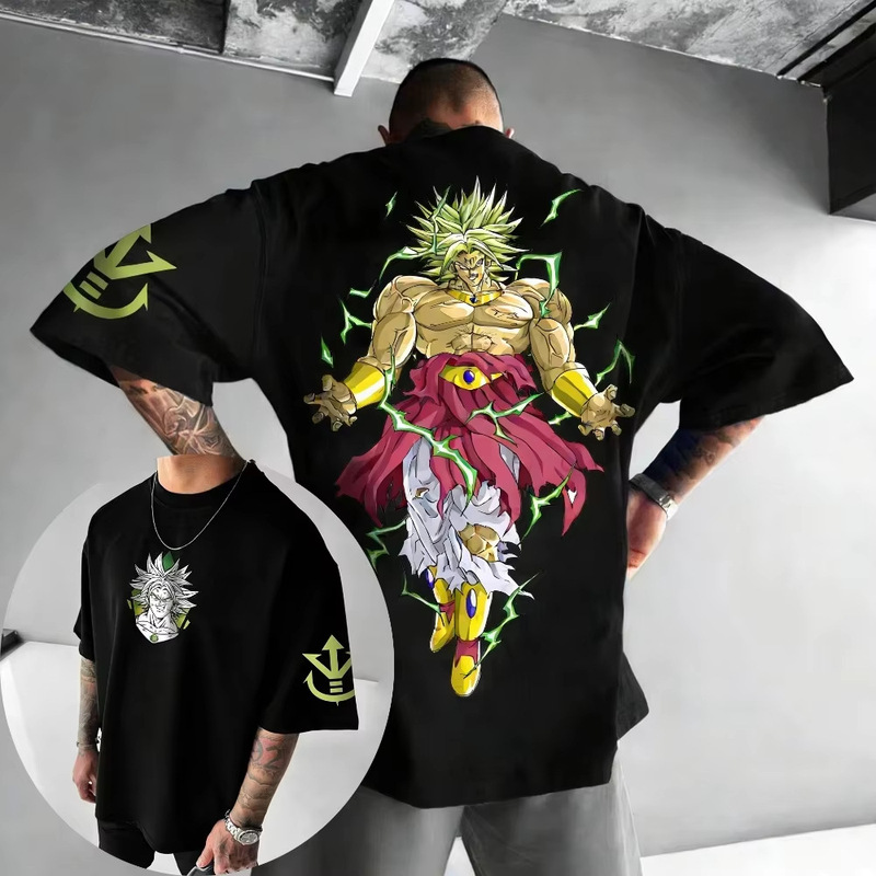 2026 Summer Dragon Ball Retro Pure Cotton T-Shirt Men's Oversized Short-Sleeved Family Unisex Casual Shirt 2026 Summer Dragon Ball Retro Pure Cotton T-Shirt Men's Oversized Short-Sleeved Family Unisex Casual Shirt