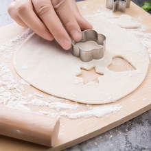 不锈钢饼干模具家用烤箱新手入门曲奇蛋糕面包切馒头烘焙工具跨境