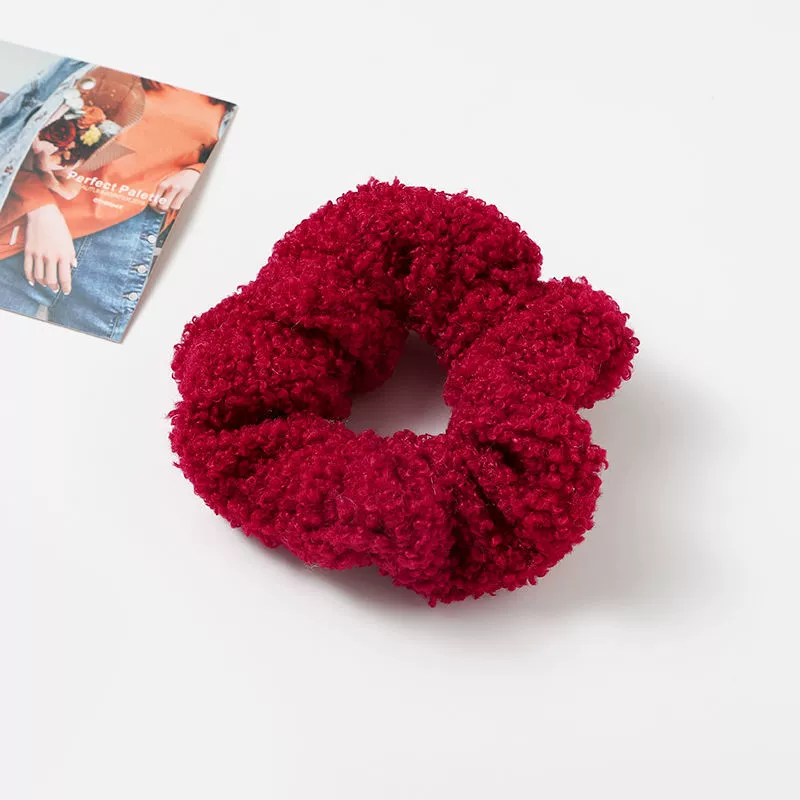 Полусезонная резинка для волос, бархатная и плюшевая верёвка для волос, многоцветный стильный аксессуар