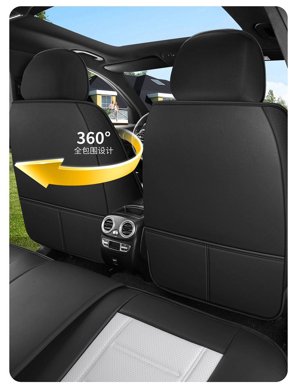2026 New Model H1 Perforated Nappa Leather All-Season Five-Seater Seat Cover Seat Protector Wholesale from Manufacturer