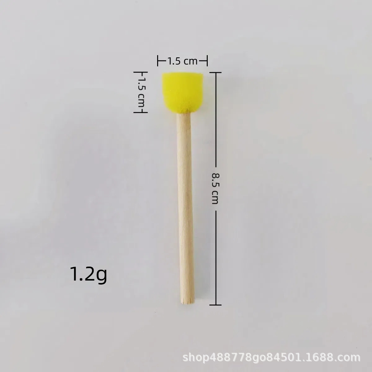 Fabricantes de graffiti al por mayor mango de madera esponja pincel de pintura sello infantil una variedad de especificaciones herramientas de pintura dedo sello pincel