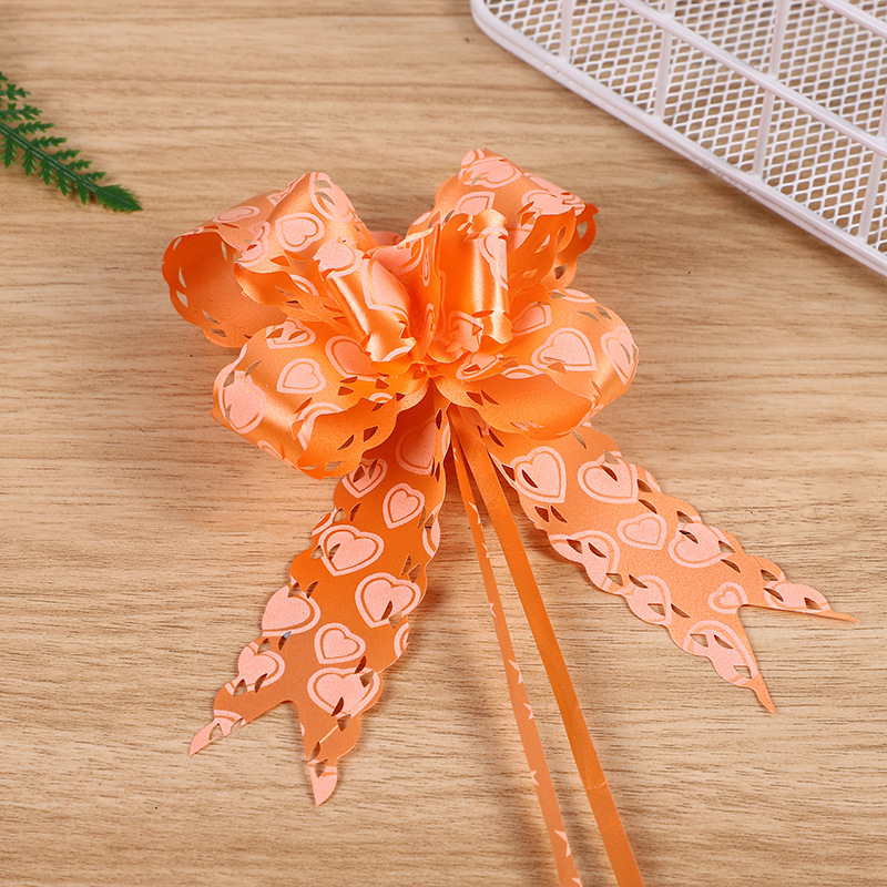 Comercio exterior Venta caliente 30 hueco impreso encaje dibujado a mano flor Navidad cumpleaños regalo embalaje arco dibujado flor cinta