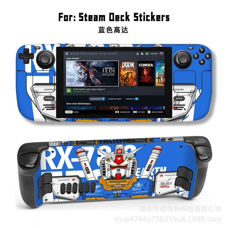 Подходит для наклейки Steam Deck, наклейка на Steam Deck Patch, Steam Panda, вручную, персональный пиксель