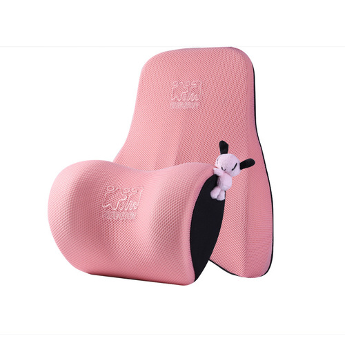 Car Lumbar Support Cushion Seat Back Support Memory Foam Waist Pillow Automotive Back Support Cushion Four Seasons Breathable Car Seat Cushion