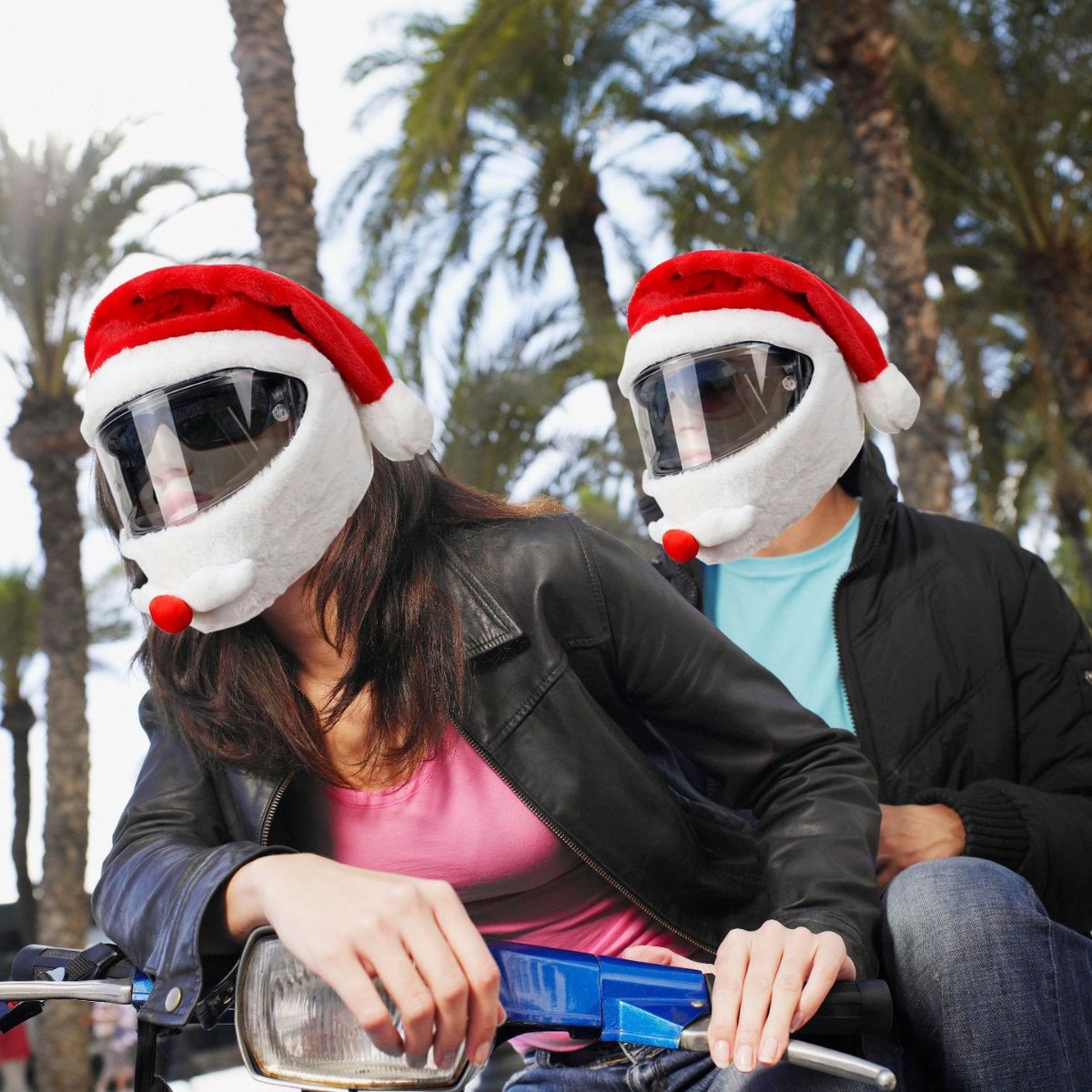 2024 sombrero de navidad de tela americana sombrero de navidad al aire libre sombrero de navidad de motocicleta sombrero de navidad regalos para la cabeza