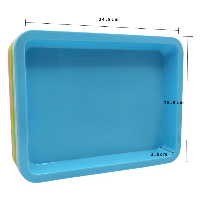 Bandeja de experimento de plástico PP material de polipropileno bandeja de reactivos científicos niños juegan bandeja de ayudas didácticas ventas directas de fábrica