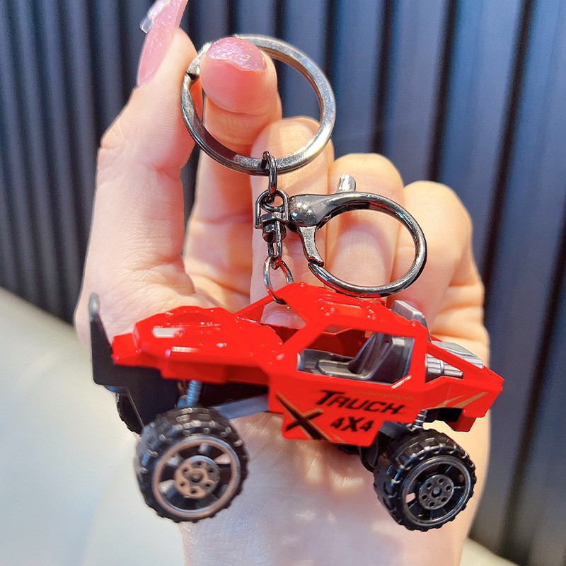 Aleación combinación Jeep Tire hacia atrás modelo de coche llavero bicicleta colgante creativo motocicleta bolsa llavero