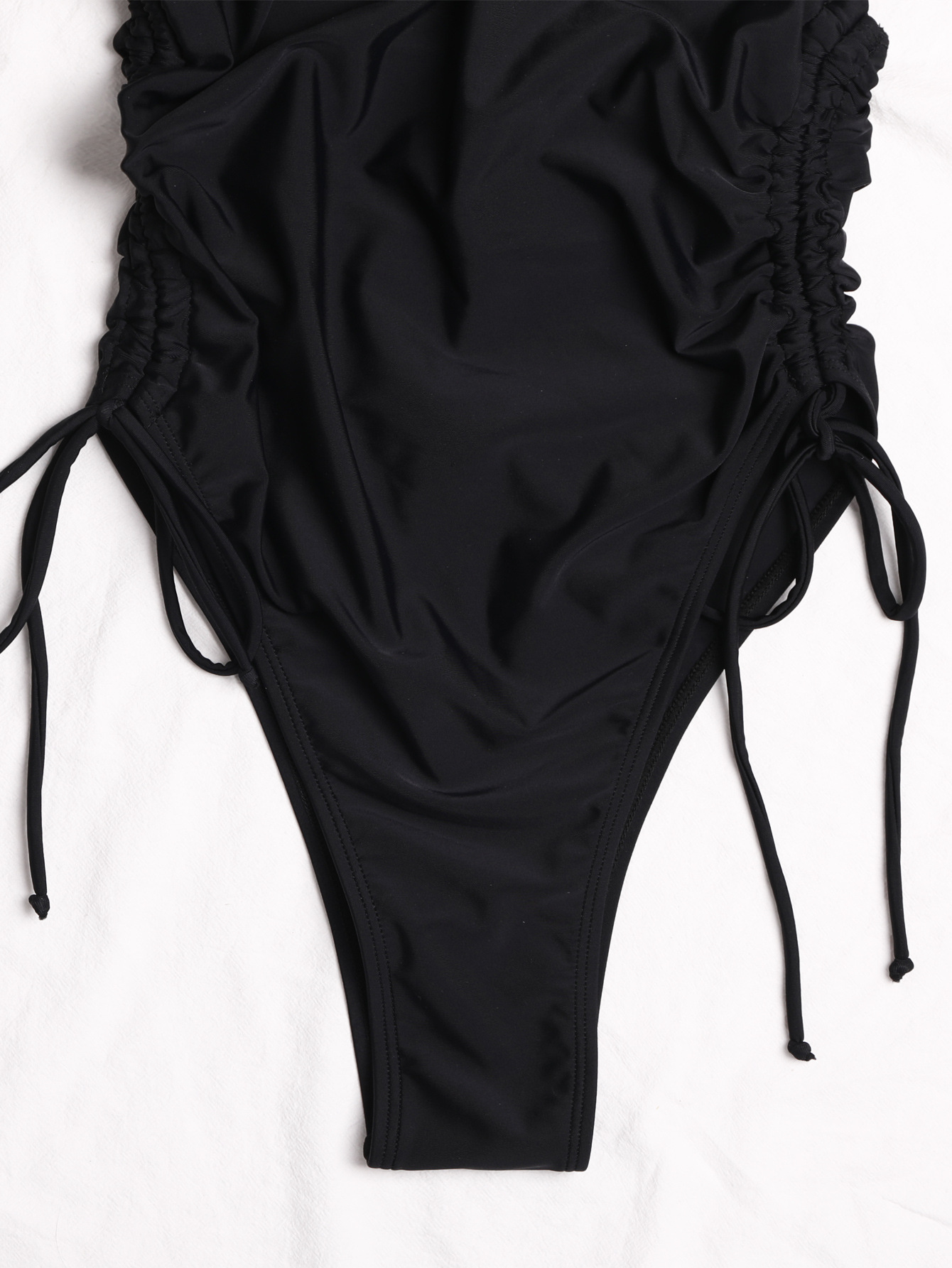 sexy backless hollow solid color one-piece swimsuit NSDYS54014