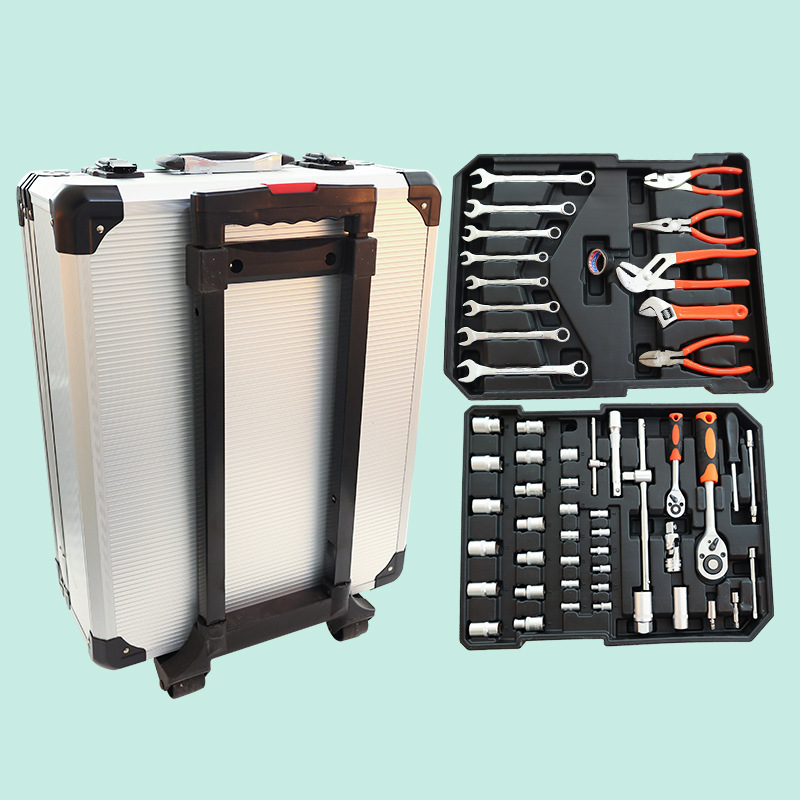 Los fabricantes venden maletas trolley, maletas, juegos de herramientas, juegos de 187 piezas, 499 piezas, reparación de automóviles, combinación de reparación de acero al cromo vanadio