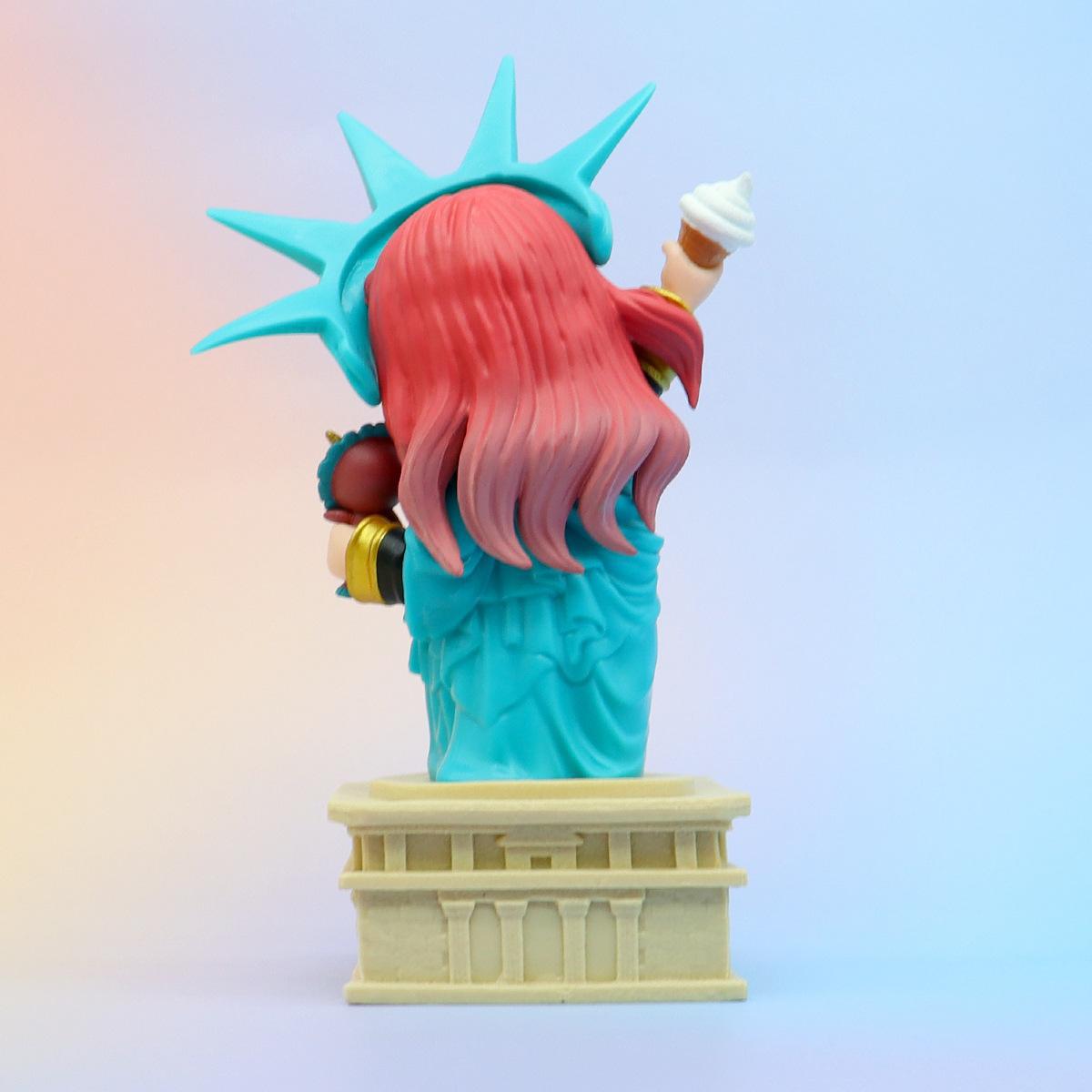 (2개) 차오 플레이 스파이 플레이 홈 모델 자유의 여신상 아니아 데스크탑 장식 장식품 도매