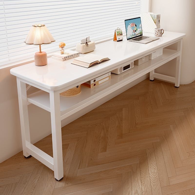 Home-use universal desk, long table for bedroom, simple long table for rental housing, window-side workbench, narrow balcony computer table Home-use universal desk, long table for bedroom, simple long table for rental housing, window-side workbench, narrow balcony computer table