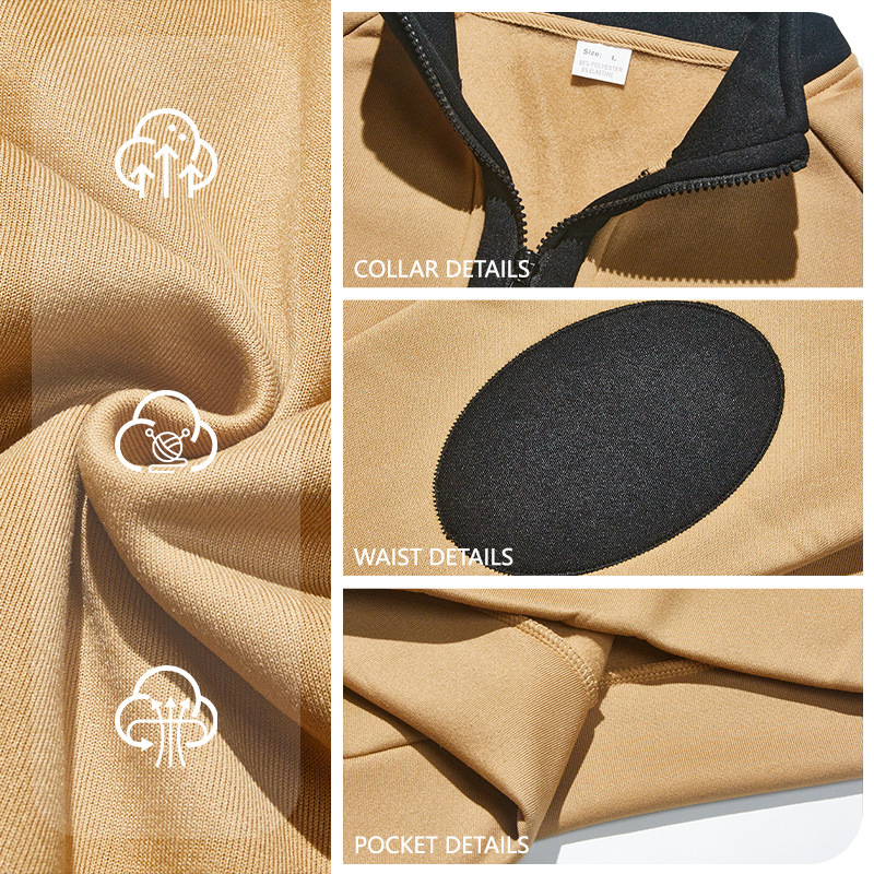 Nuevo transfronterizo de Europa y América Amazon otoño y invierno collar relajado de vello cuello vertical medio cremallera chaqueta de manga larga