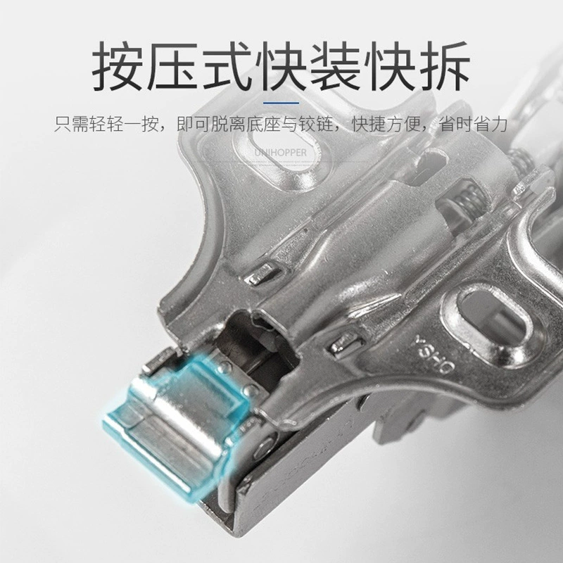 Unihopper Kubo 165 -degree fast -packed buffer hinge closure hydraulic cabinet wardrobe door accessories unpackable