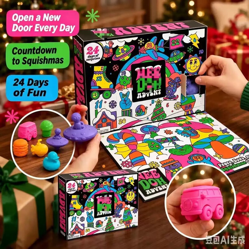 Cross-border new product 2026 Nee Doh Advent Calendar Nee Doh advent calendar hole-punch toy Cross-border new product 2026 Nee Doh Advent Calendar Nee Doh advent calendar hole-punch toy