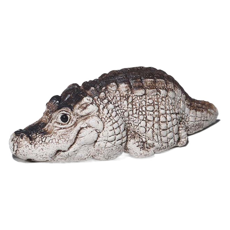 Té de arena púrpura mascota cocodrilo decoración hecha a mano financiera cocodrilo ceremonia del té juego de té accesorios mesa de té juego de té puede elevar cocodrilo acostado
