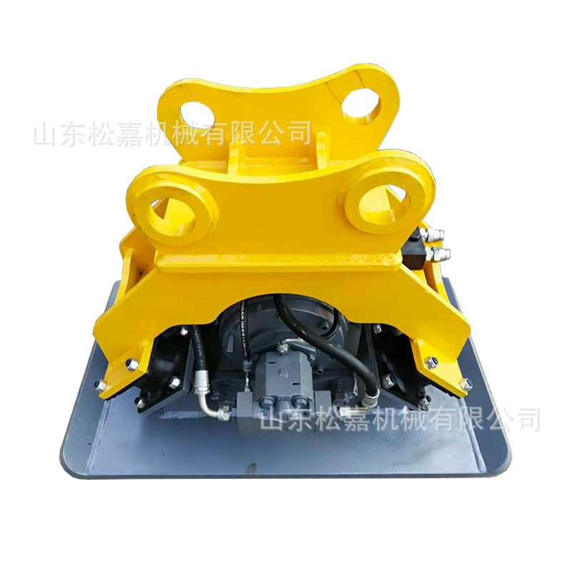 compactor de vibración hidráulico de pavimento excavadora con compactación de vibración de cimentación de hombro de carretera pendiente compactación de placa plana