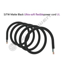 SJTW 3x12/14/16AWG 3芯SJTW磨砂黑电源线 300V裸铜线导体PVC绝缘