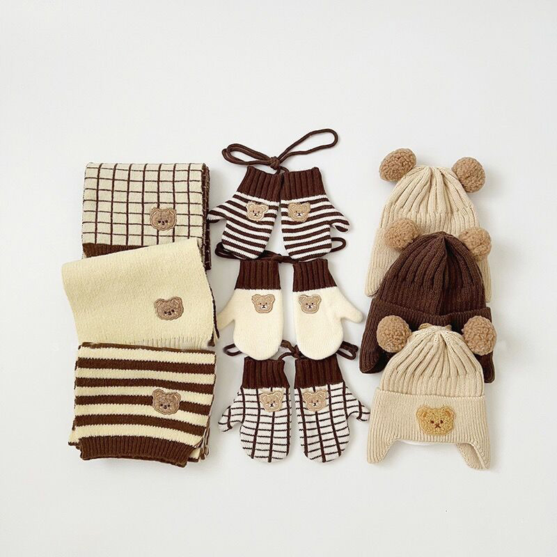 Kid's Cute Bear Scarf 1 Piece display picture 1
