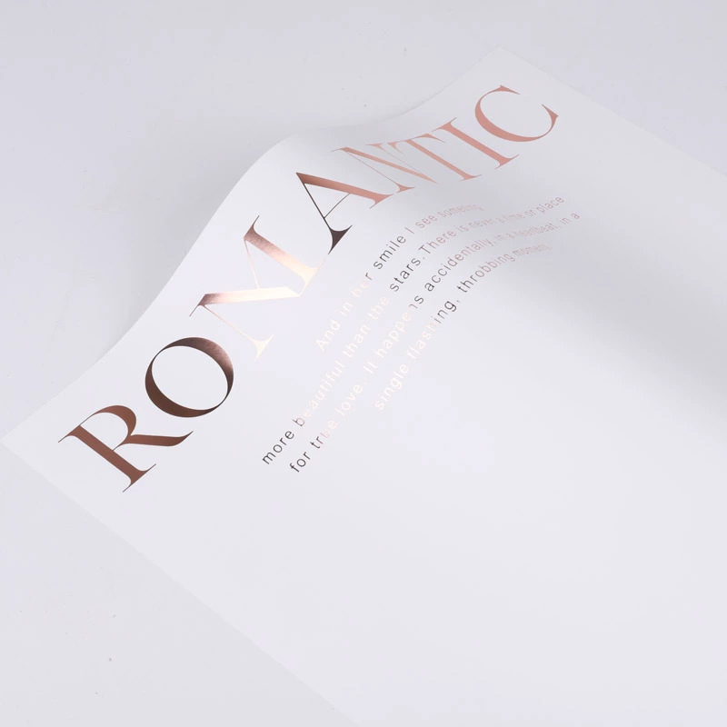 Huaying nuevo estilo bronceado noble papel simple papel de embalaje impermeable papel de embalaje brillante inglés material floral floristería