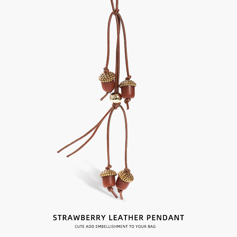 Tomate pequeño colgante bolso colgante bolso colgante bolso colgante de cuero colgante llavero colgante fruta colgante regalo colgante colgante regalo de cumpleaños colgante