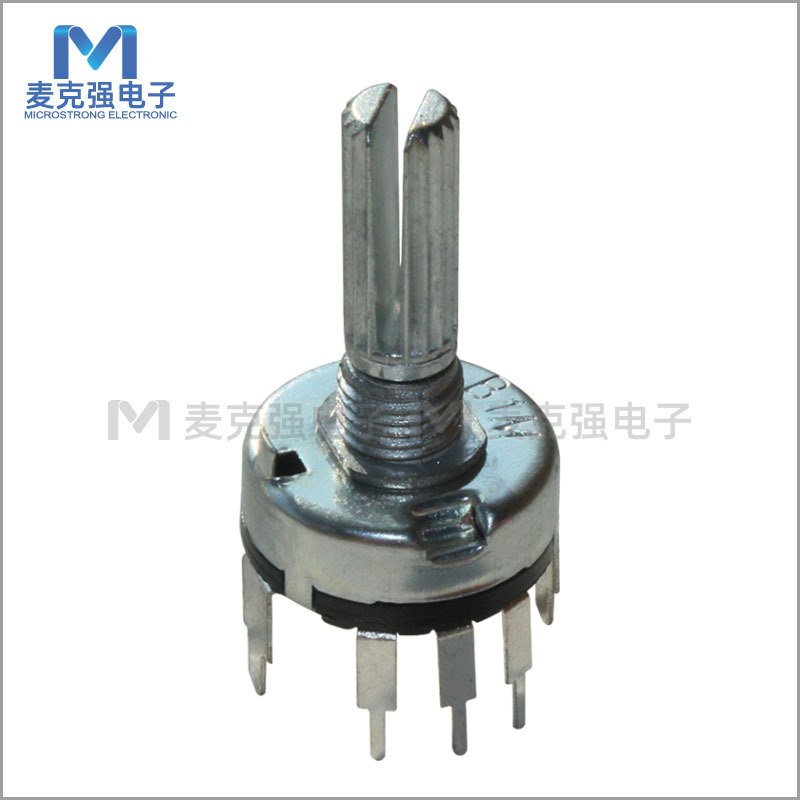 17mm旋转式带开关电位器RV17-K4 1M B1M柄高（含螺纹）20mm单联