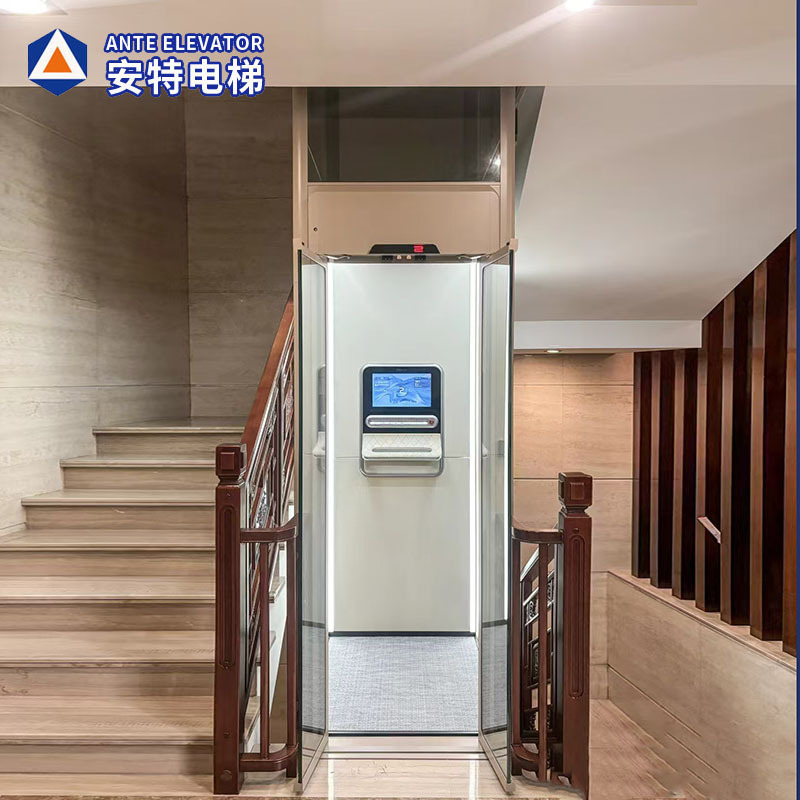 Home villa elevator on the second floor, the fourth floor, the fifth floor, the lifting is stable, quiet and comfortable, self-built house bottomless pit villa elevator