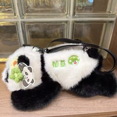 新しいかわいいフラワーパンダアップルフォーチュンマッシュルームアボカドシリーズ漫画人形ミニかわいい