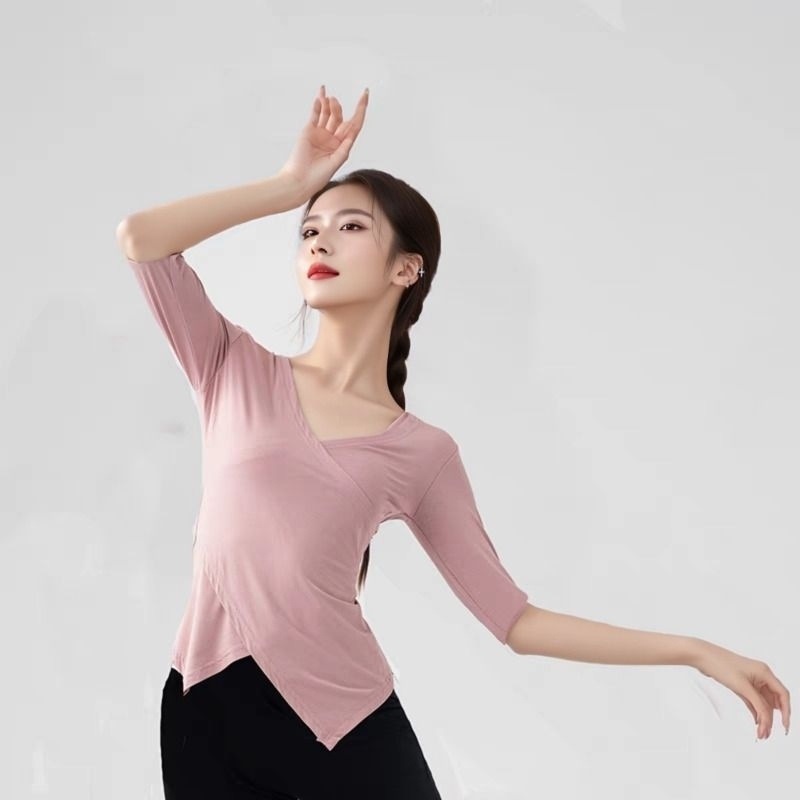 Dance Practice Clothes for Women, Classical Dance Dance Clothes, Professional Modern Dance Body Training Clothes, Ethnic Dance Tops
