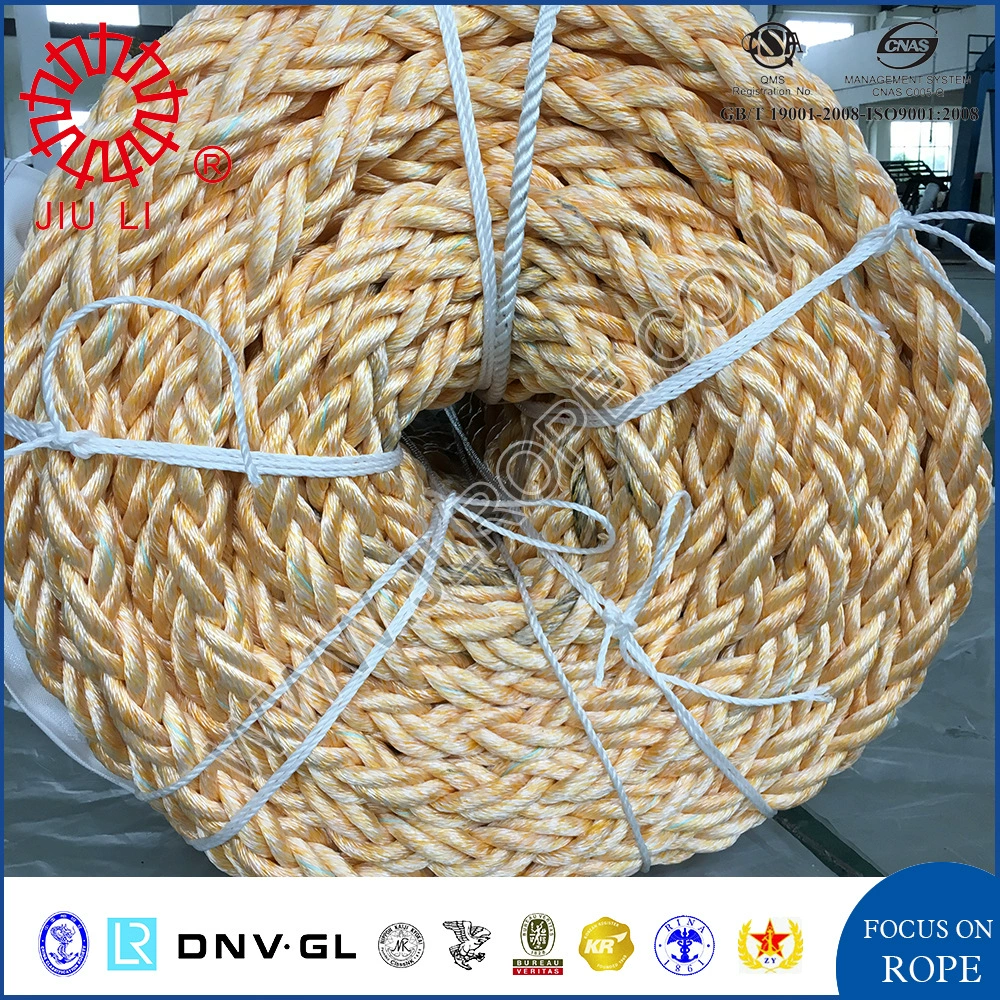 Горячий продавать 8-жильный полиэфирный гибридный трос ПП &amp; Кабель для связывания морской веревки из смешанного ПЭТ