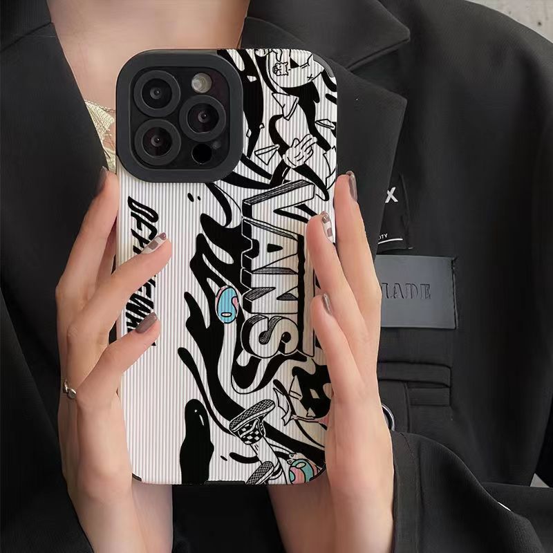 Suitable Samsung A71 phone niche high-end toothpick pattern A53 A32 cute protective case for women_voghion.com